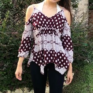 Charlotte Russe Off the Shoulder Top